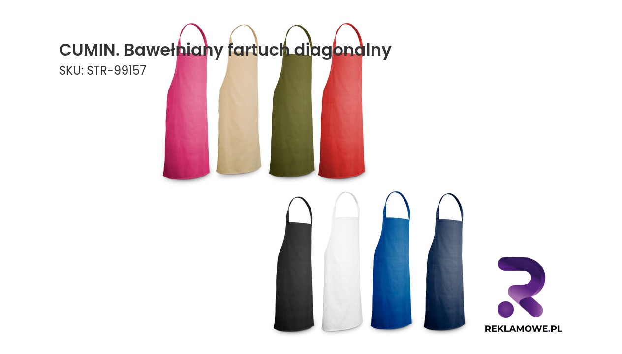 Bawełniany fartuch w skośne paski marki CUMIN