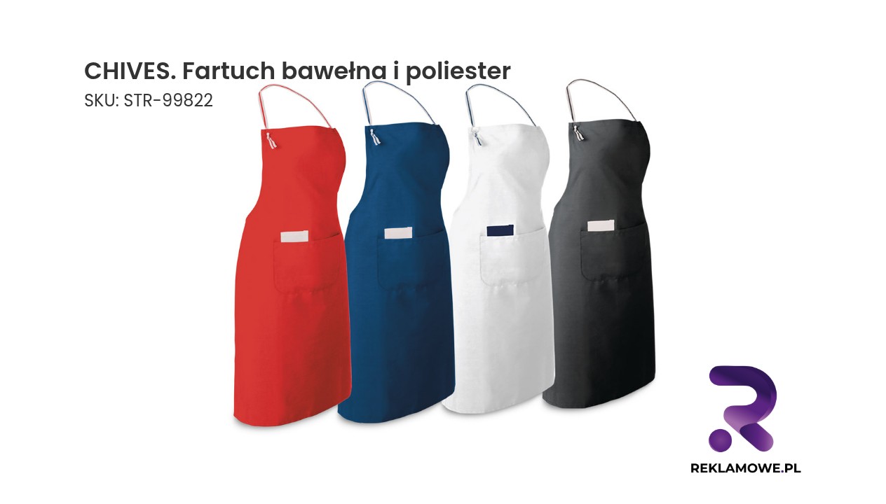 Fartuch z mieszanki bawełny i poliestru marki CHIVES