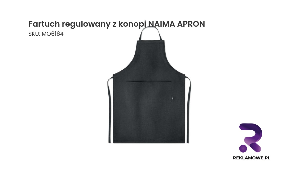Fartuch regulowany NAIMA wykonany z konopi