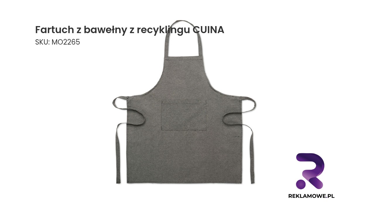 Fartuch z bawełny z recyklingu CUINA Ekologiczny fartuch z recyklingowanej bawełny CUINA
