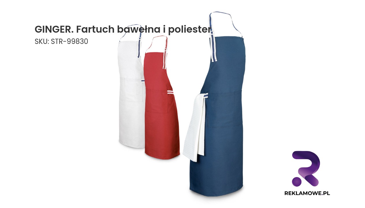 Fartuch z mieszanki bawełny i poliestru GINGER