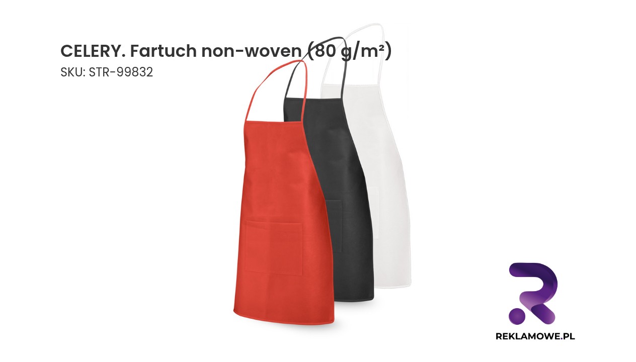 CELERY. Fartuch non-woven (80 g/m²) Fartuch non-woven CELERY o gramaturze 80 g/m²